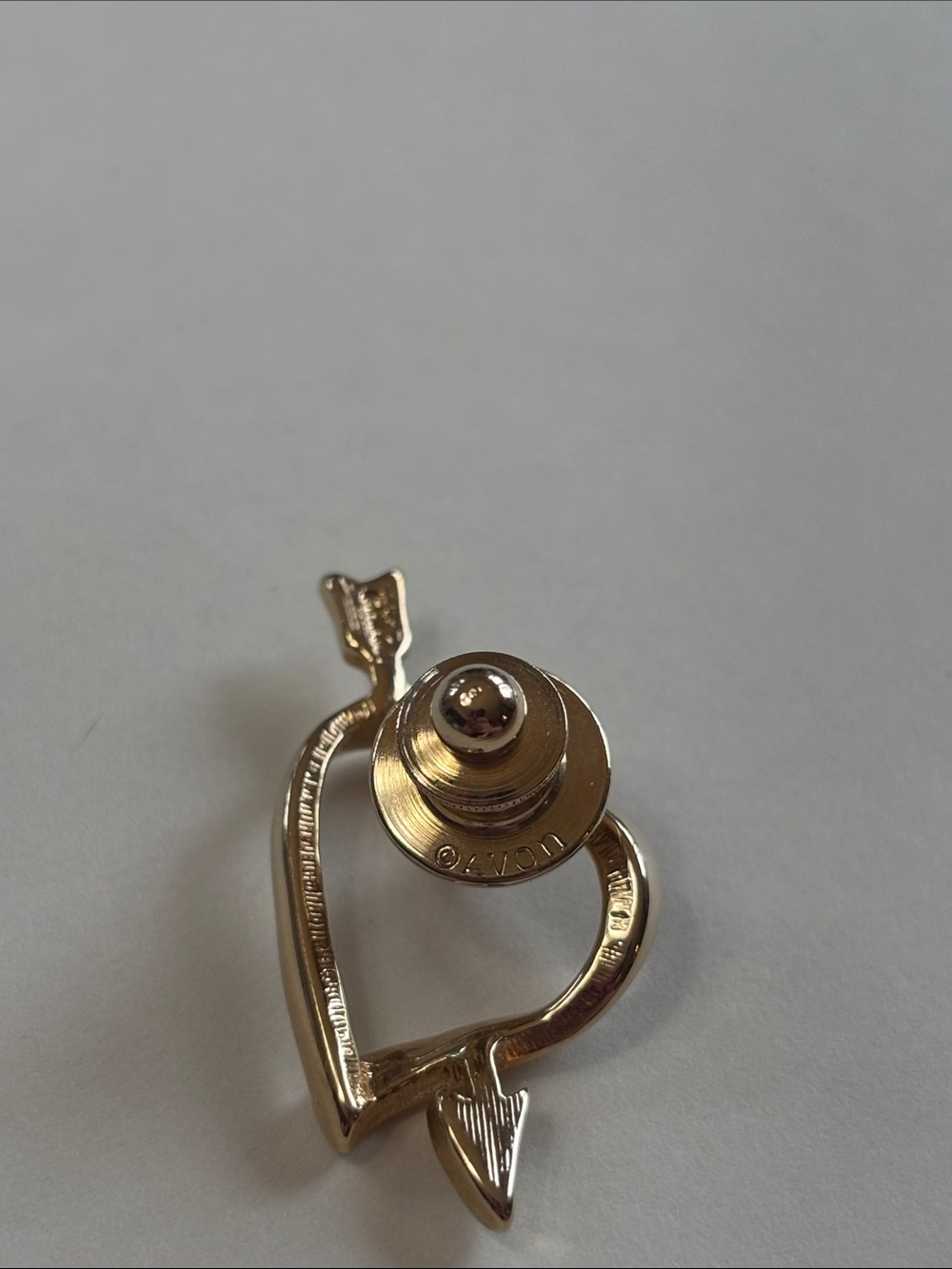 Gold Heart Arrow Pin- Avon